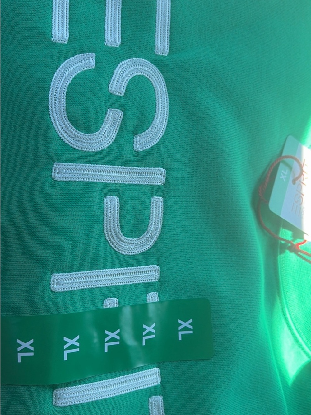 Esprit Green Sweatshirt with White Appliqué Logo